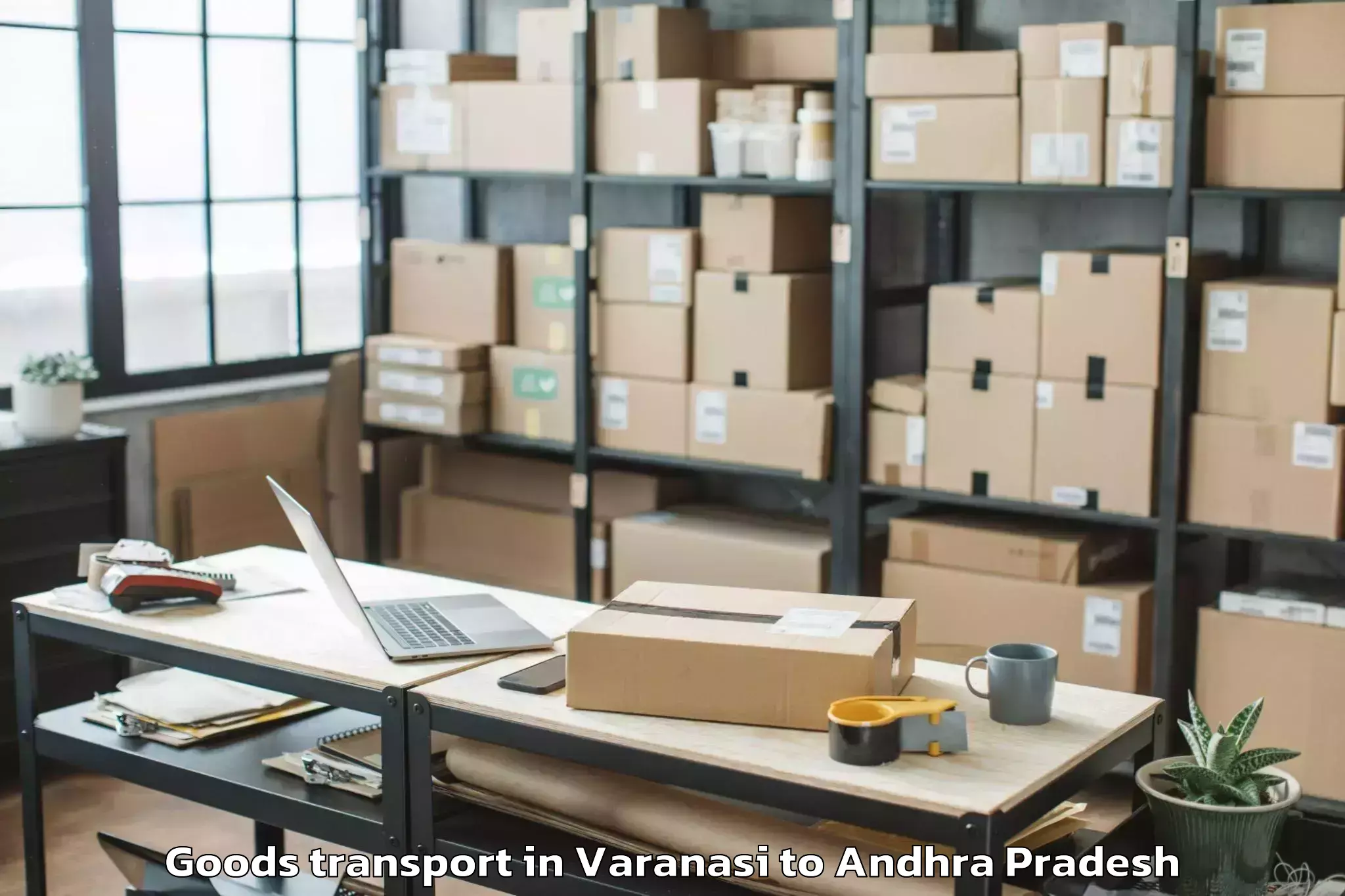 Reliable Varanasi to Ambajipeta Goods Transport